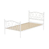 GROA Single Metal Bed Frame – White