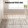 GROA Single Metal Bed Frame – White