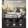 Harley King Single Metal Bed Frame – Black