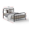 Leo Single Metal Bed Frame – Black