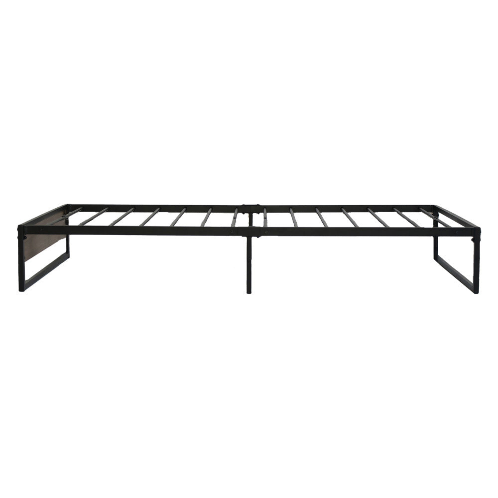 Ola Single Metal & Wood Bed Frame – Black