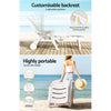 Gardeon Sun Lounger Folding Chaise Lounge Chair Wheels Patio Outdoor Furniture