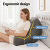 Giselle Reading Pillow Back Rest Lumbar Support Cushion Grey