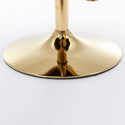 Jalan Adjustable Swivel Bar Stools – Black PU Leather, 64-84cm