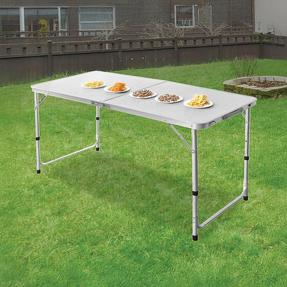 <p><strong>120 x 60cm Aluminium Folding Table with Adjustable Heights</strong></p>