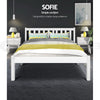 Sophie Queen Bed Frame – White Pine