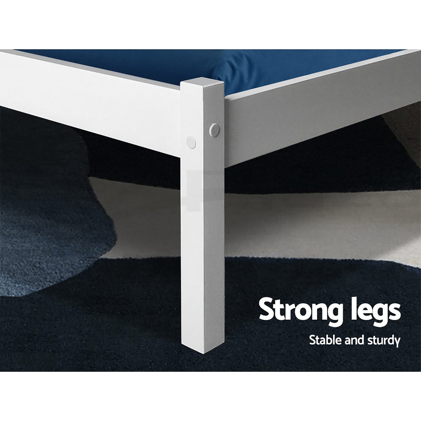 Sophie Queen Bed Frame – White Pine