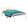 Sunset Single Wooden Bed Frame – White