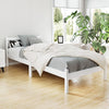 Sunset Single Wooden Bed Frame – White