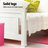 Rio Single Wooden Bed Frame with Storage – White