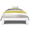 Jane Single Wooden Bed Frame – White