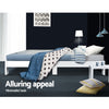 Jane Single Wooden Bed Frame – White