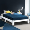 Jane Single Wooden Bed Frame – White