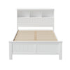 Artiss Bed Frame Double Size Wooden with 3 Shelves Bed Head White