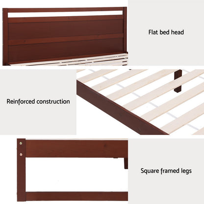 Banksia King Single Timber Bed Frame – Walnut
