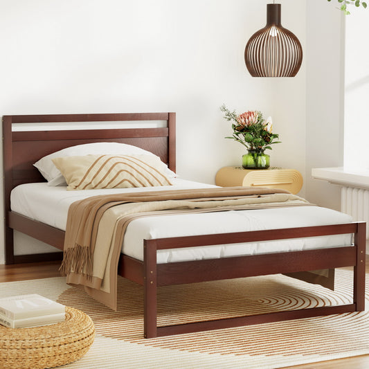 Banksia King Single Timber Bed Frame – Walnut