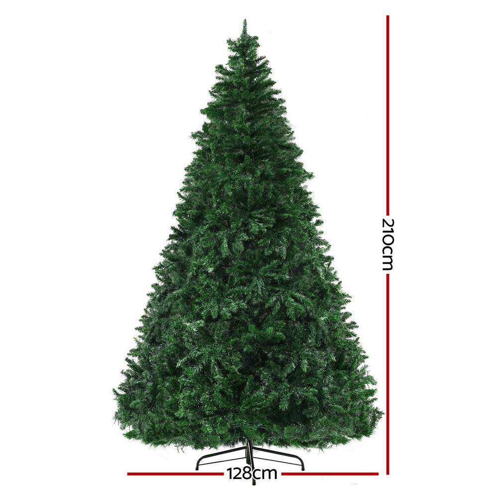 2.1m Multi Color Christmas Tree 8 Light Mode