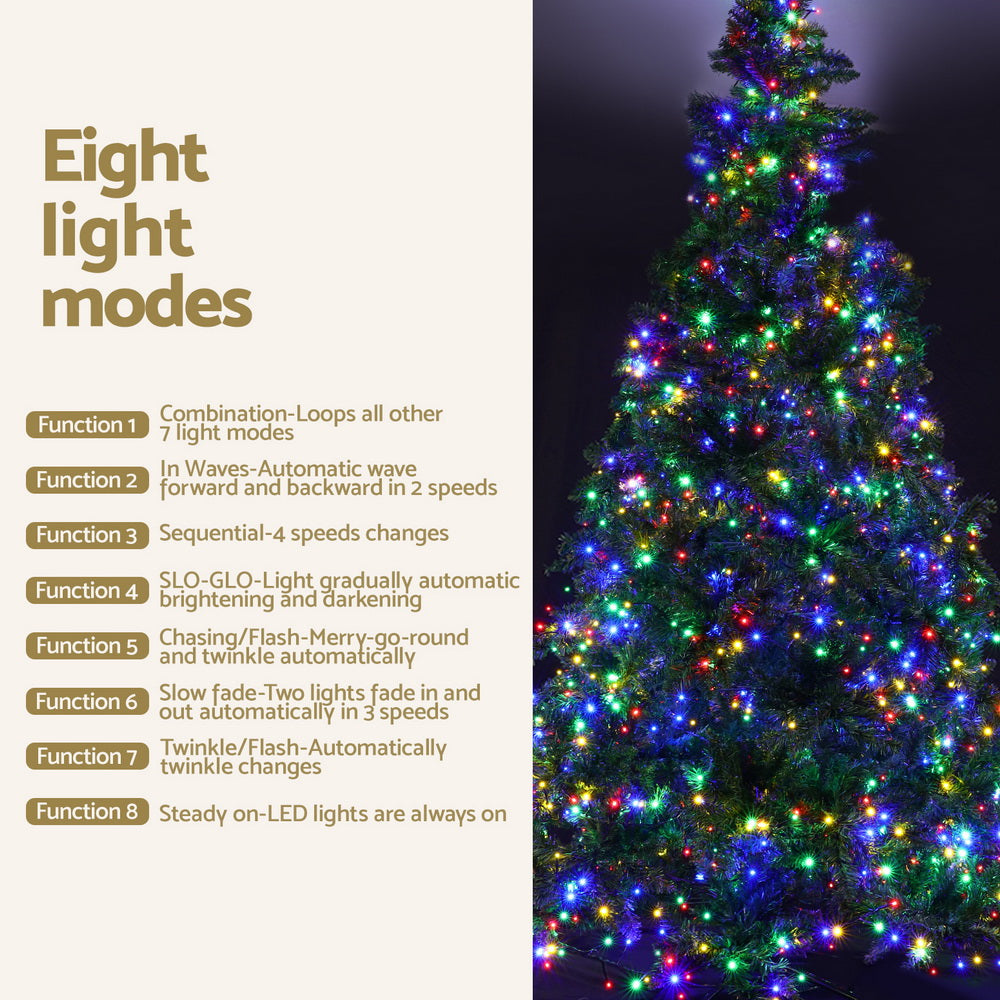 2.1m Multi Color Christmas Tree 8 Light Mode