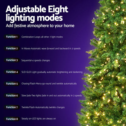 2.4M Pre-lit Christmas Tree 1488 LEDs
