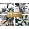 2.4M Snow Flocked Christmas Tree - 1500 Tips