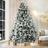 2.4M Snow Flocked Christmas Tree - 1500 Tips