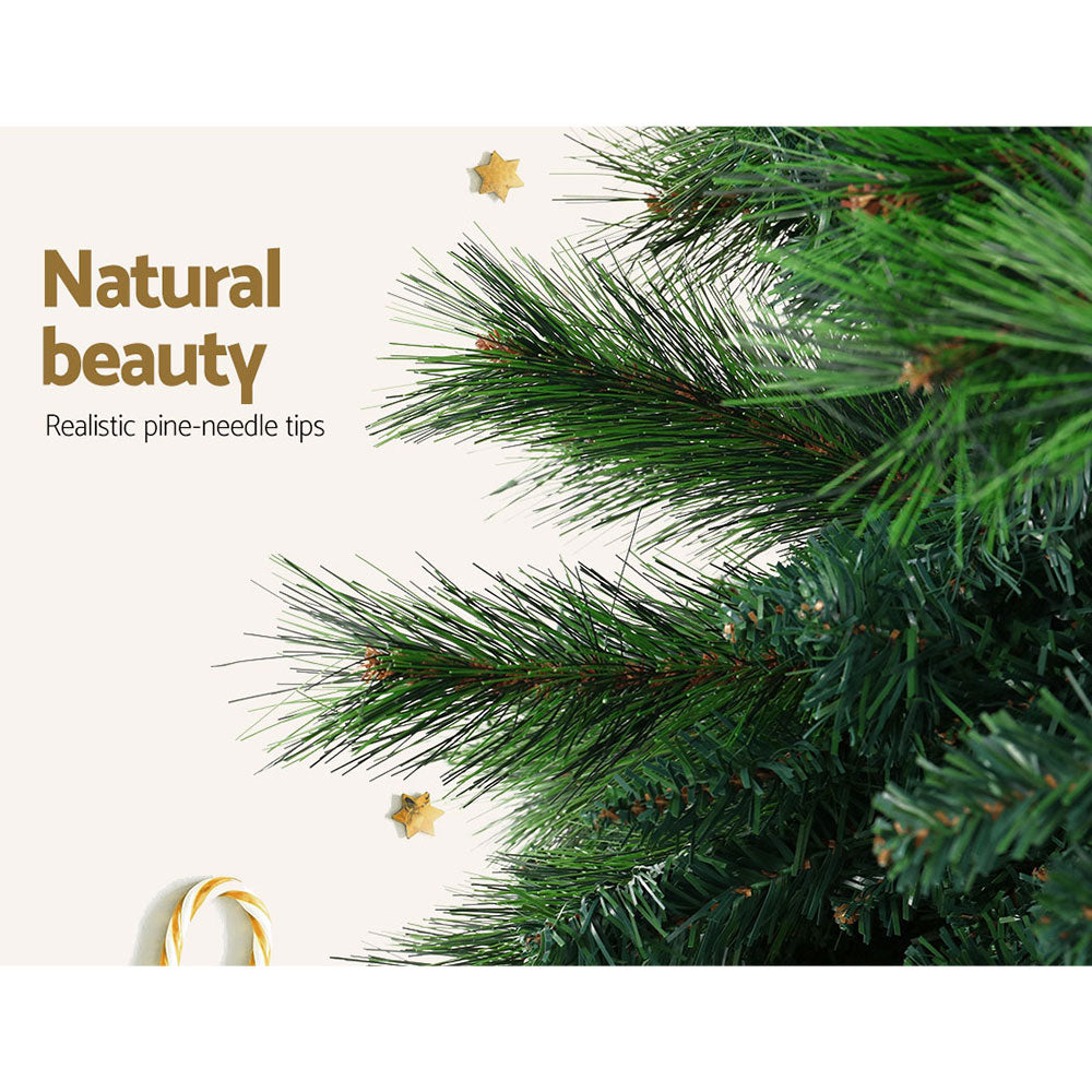 2.4M Green Christmas Tree Pine Needles - 2100 Tips