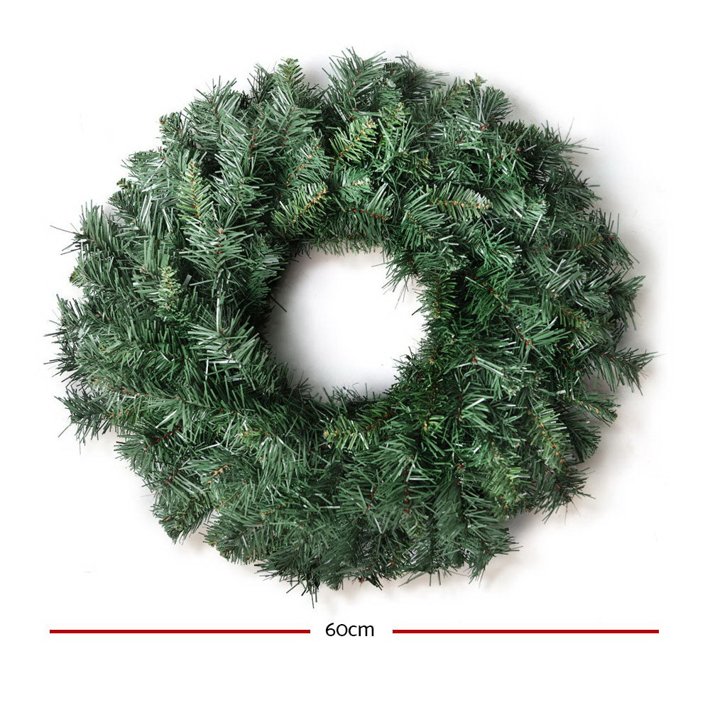 60cm Christmas Wreath Garland Xmas Decoration