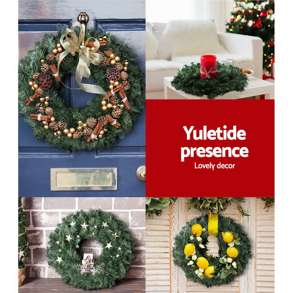 60cm Christmas Wreath Garland Xmas Decoration