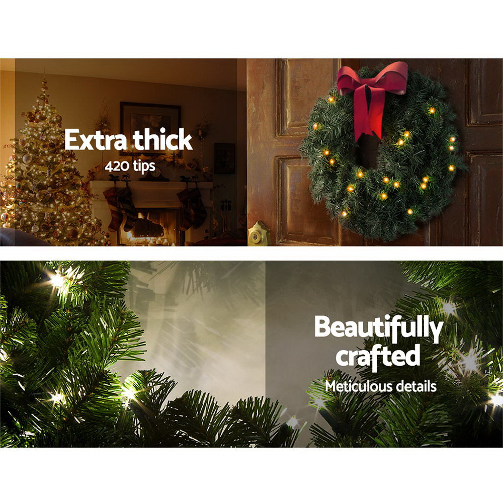 60cm Christmas Wreath Garland Xmas Decoration