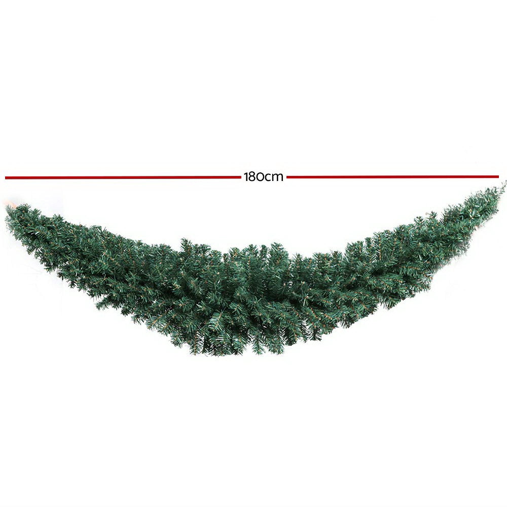 1.8M Christmas Garland Xmas Decoration Green