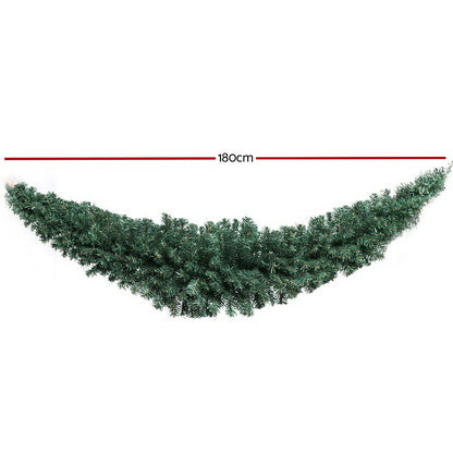 1.8M Christmas Garland Xmas Decoration Green