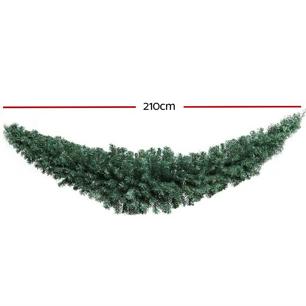 2.1M Green Christmas Garland Xmas Decoration