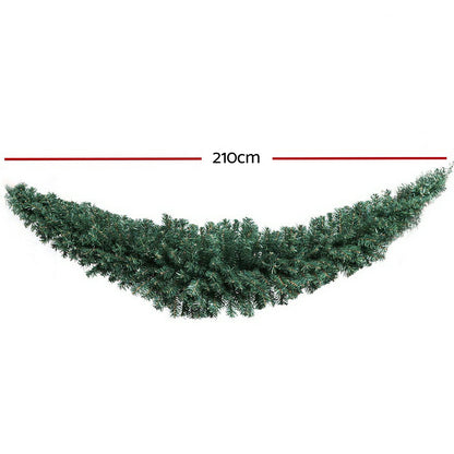 2.1M Green Christmas Garland Xmas Decoration