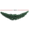 2.4M Christmas Garland Xmas Decorations Green