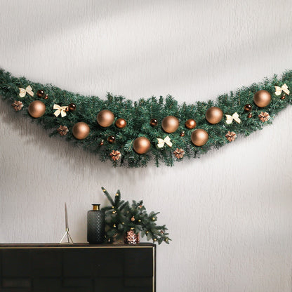 2.4M Christmas Garland Xmas Decorations Green