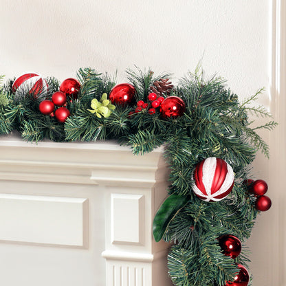 2.7M Christmas Garland with Xmas Decorations
