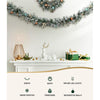 2.7M Snowy Christmas Garland with Wreath Set LED Lights