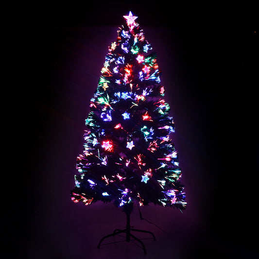 1.5m Optic Fibre LED Christmas Tree Multi Colour