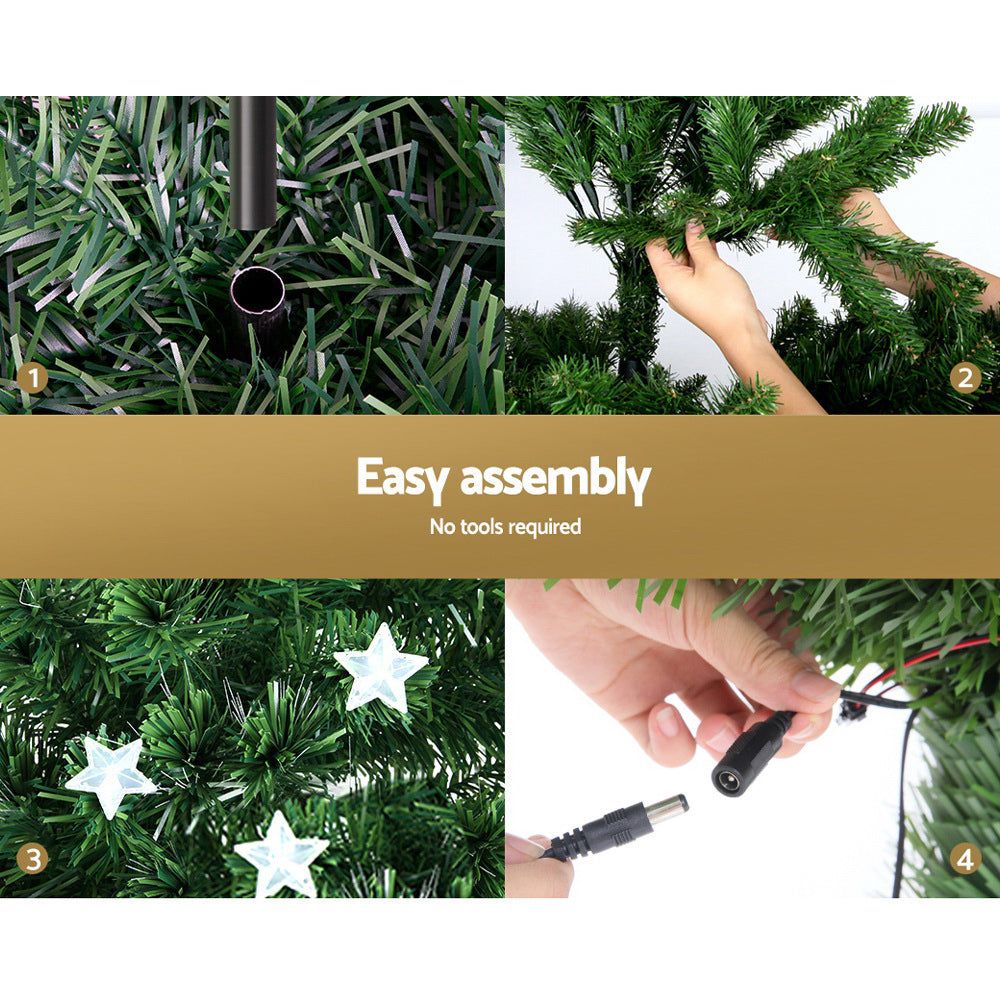 1.5m Optic Fibre LED Christmas Tree Multi Colour