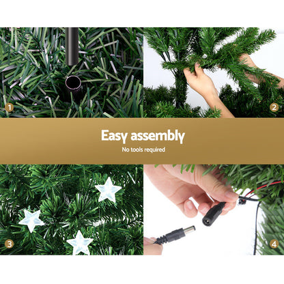 1.5m Optic Fibre LED Christmas Tree Multi Colour