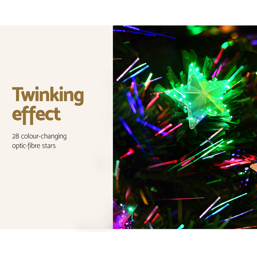 1.5m Optic Fibre LED Christmas Tree Multi Colour