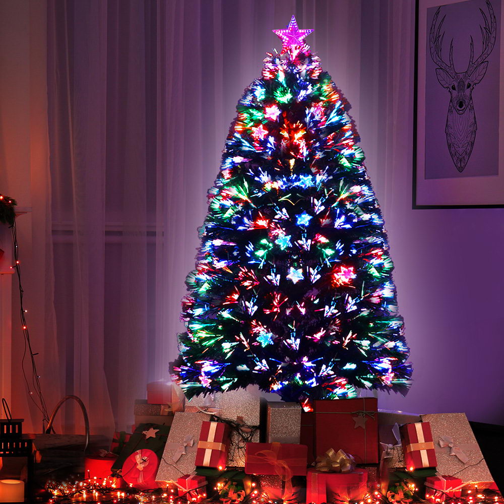 1.5m Optic Fibre LED Christmas Tree Multi Colour