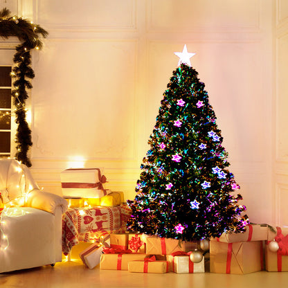 1.5m Optic Fibre LED Christmas Tree Multi Colour