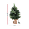 60CM  Mini Christmas Tree Tabletop 8 Light Modes