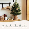 60CM  Mini Christmas Tree Tabletop 8 Light Modes