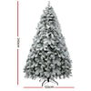 2.1M Snow Flocked Christmas Tree - 780 Tips