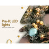 60cm Christmas Snowy Wreath with LED Lights