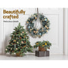 60cm Christmas Snowy Wreath with LED Lights