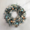 60cm Christmas Snowy Wreath with LED Lights