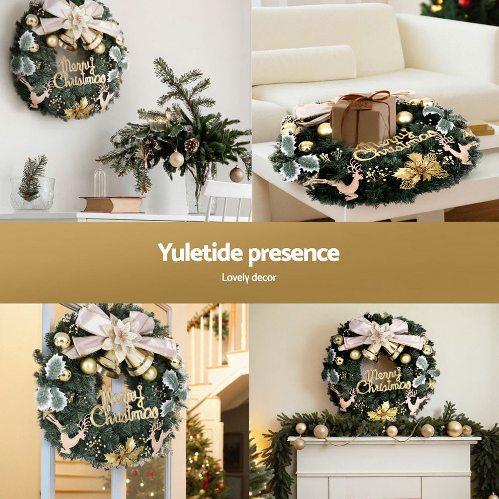 Christmas Wreath 60CM Flowers Baubles Decoration
